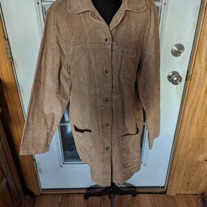 NWOT Blazer Dress Barn tan corduroy oversized small